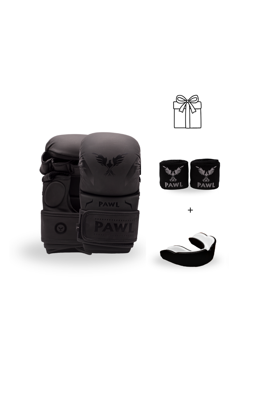 Pack Inicial MMA Negro Sparring