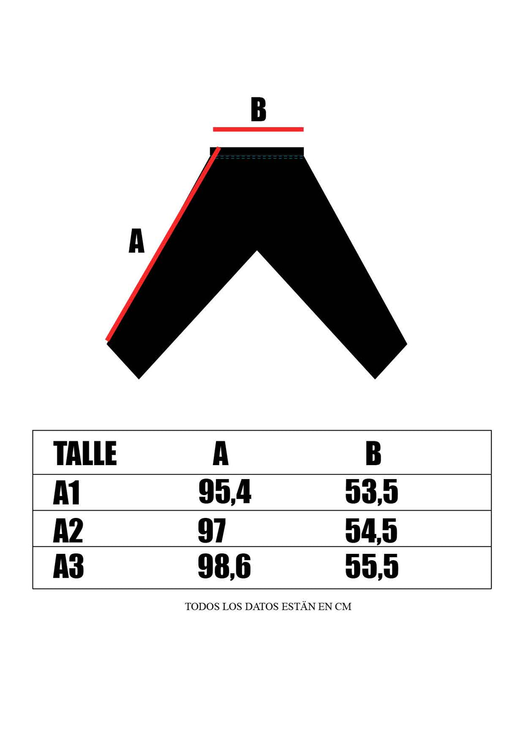 Guía de tallas Kimono 