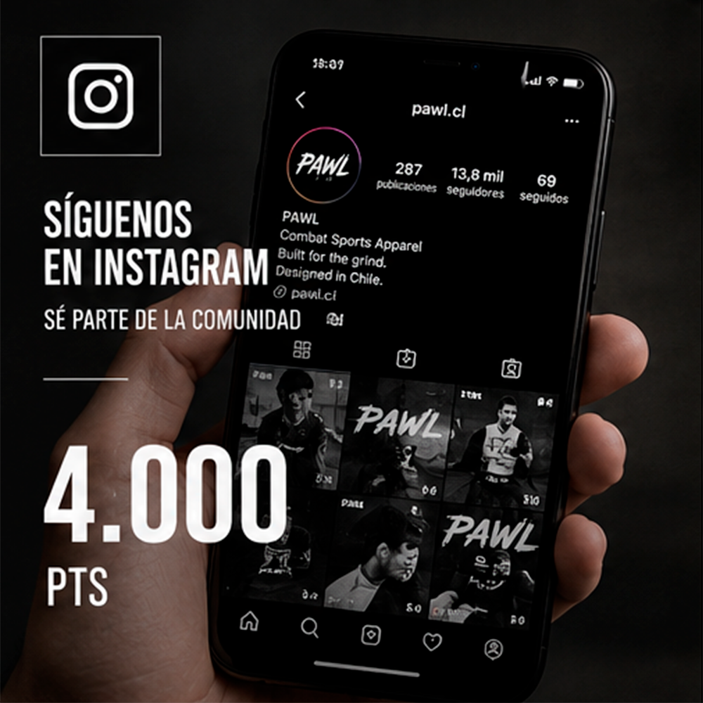 Síguenos en instagram y gana puntos