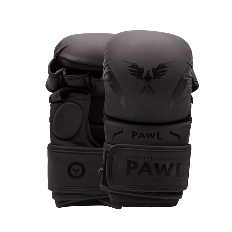 Guantes MMA abiertos de cuero sintético para sparring