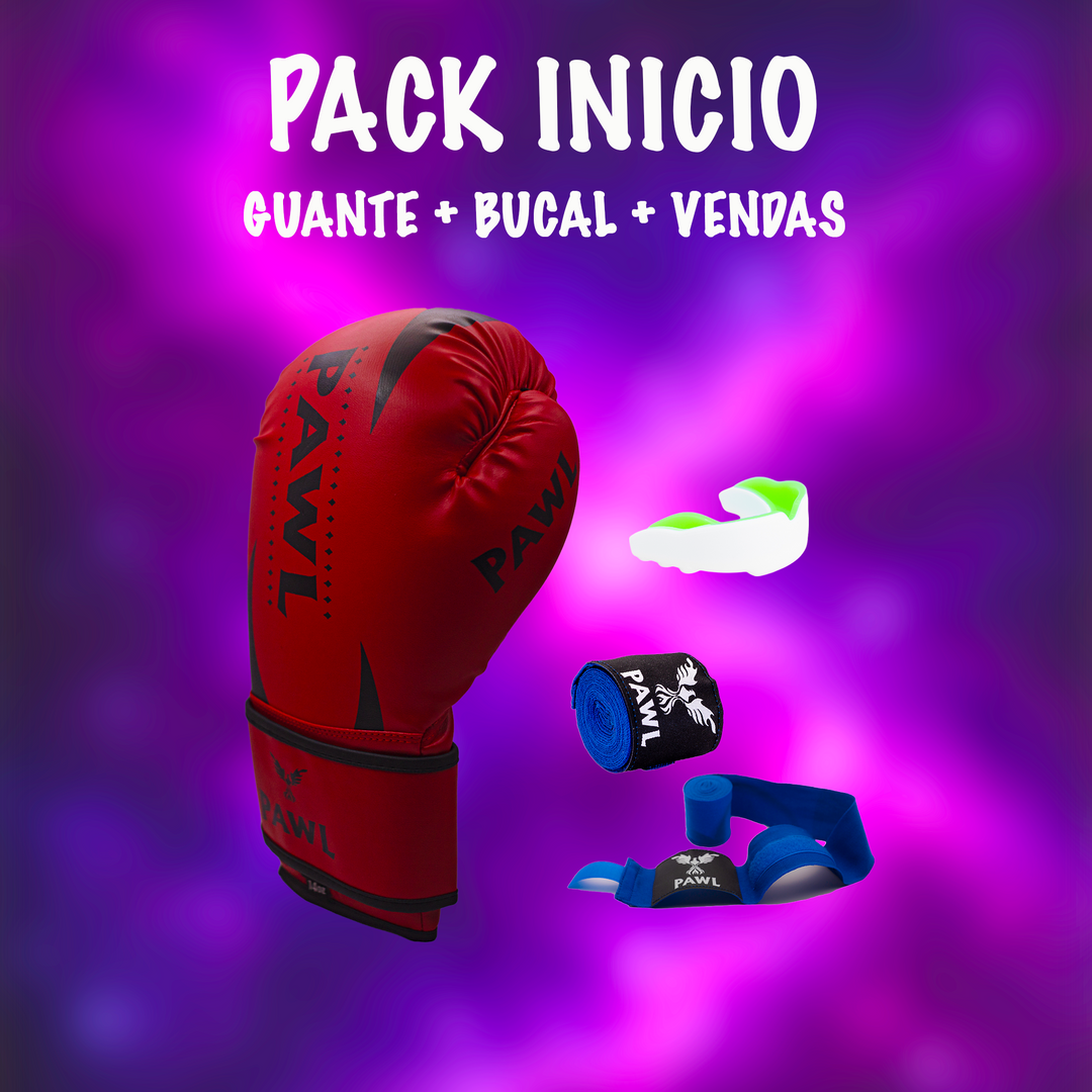 PACK INICIAL BOXEO PAWL ROJO