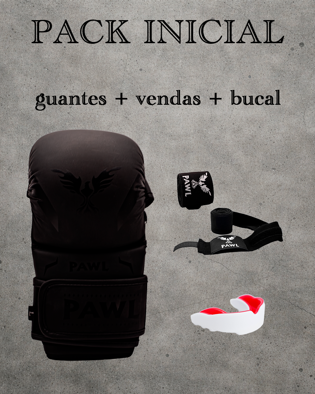 Pack MMA principiante con protección y accesorios esenciales