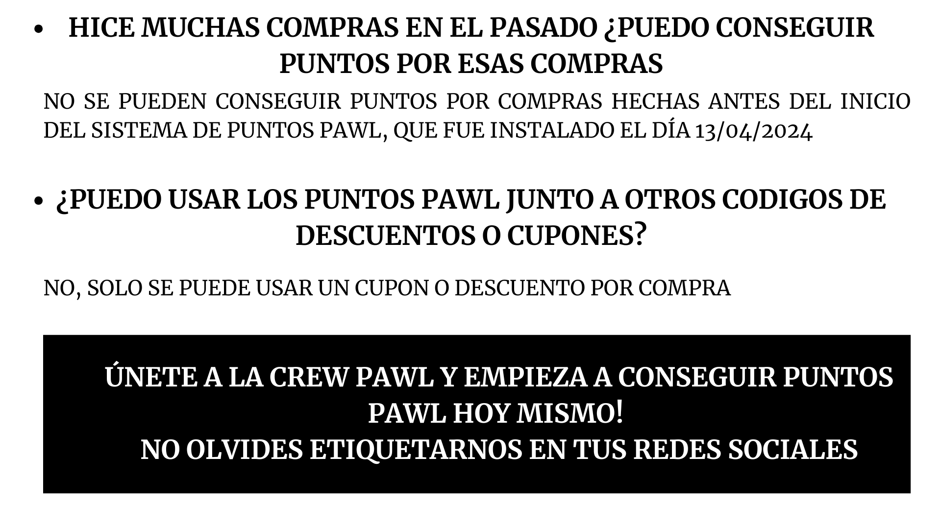 Preguntas sobre el sistema de recompensas pawl