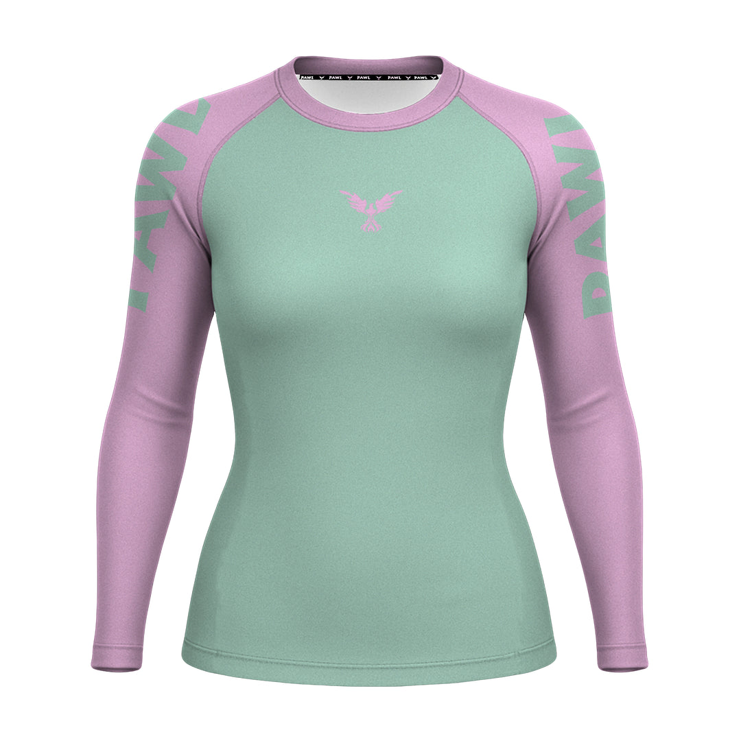 Rashguard Verde Menta Rosa Chicle