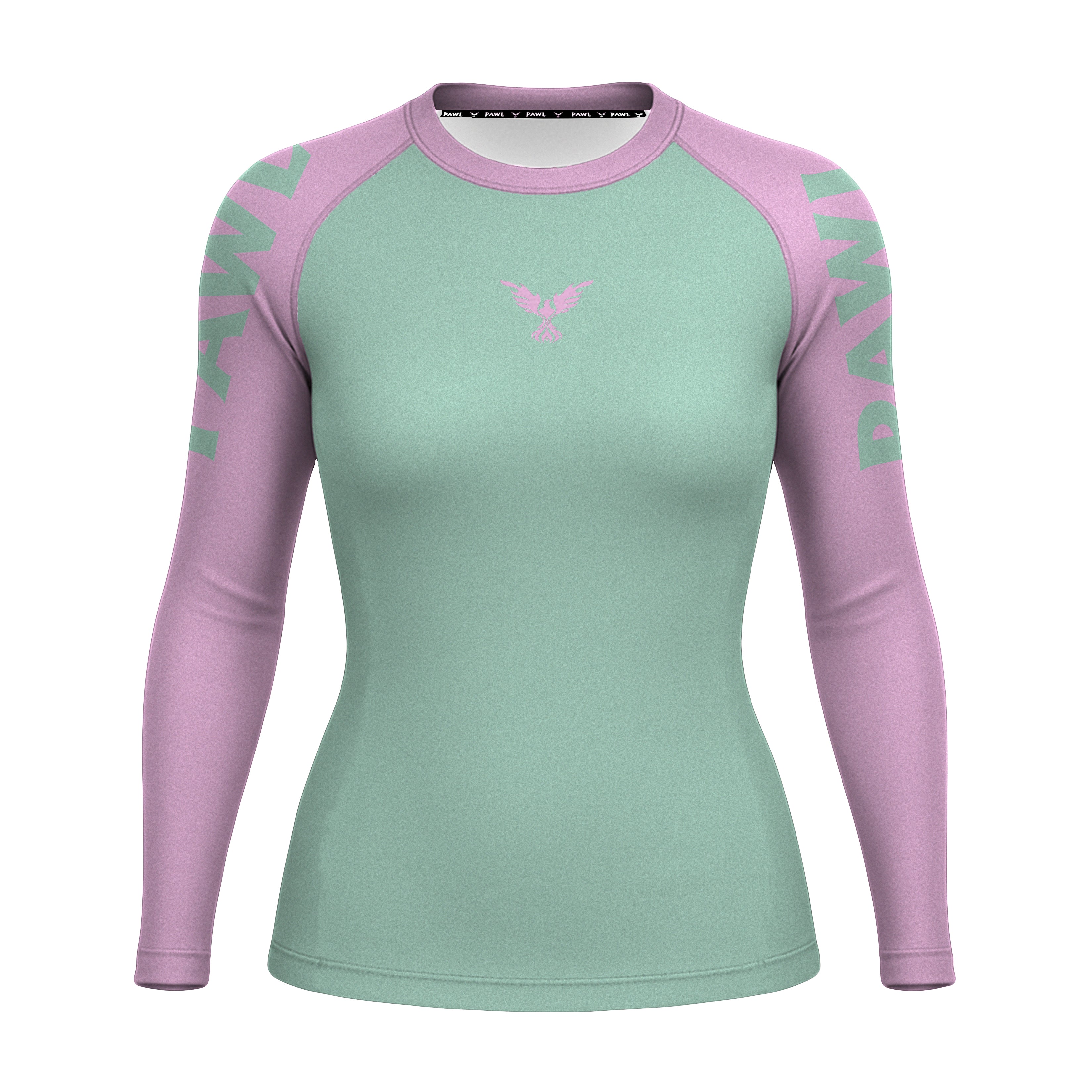 Rashguard Verde Menta Rosa Chicle