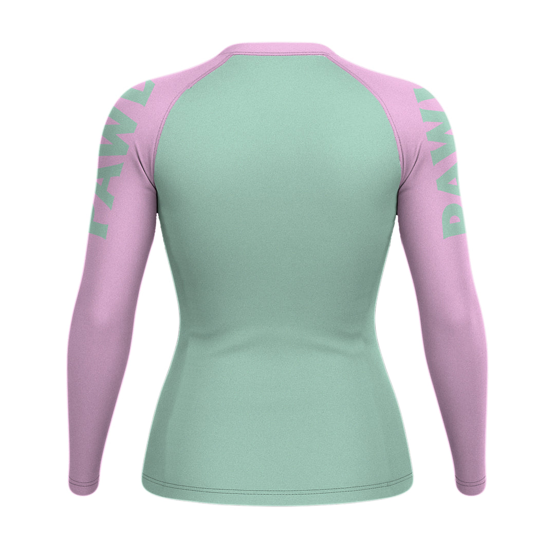 Rashguard Verde Menta Rosa Chicle