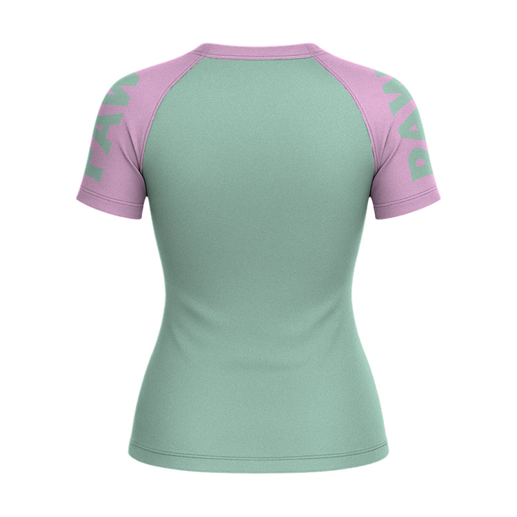 Rashguard Verde Menta Rosa Chicle