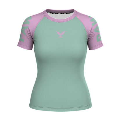 Rashguard Verde Menta Rosa Chicle