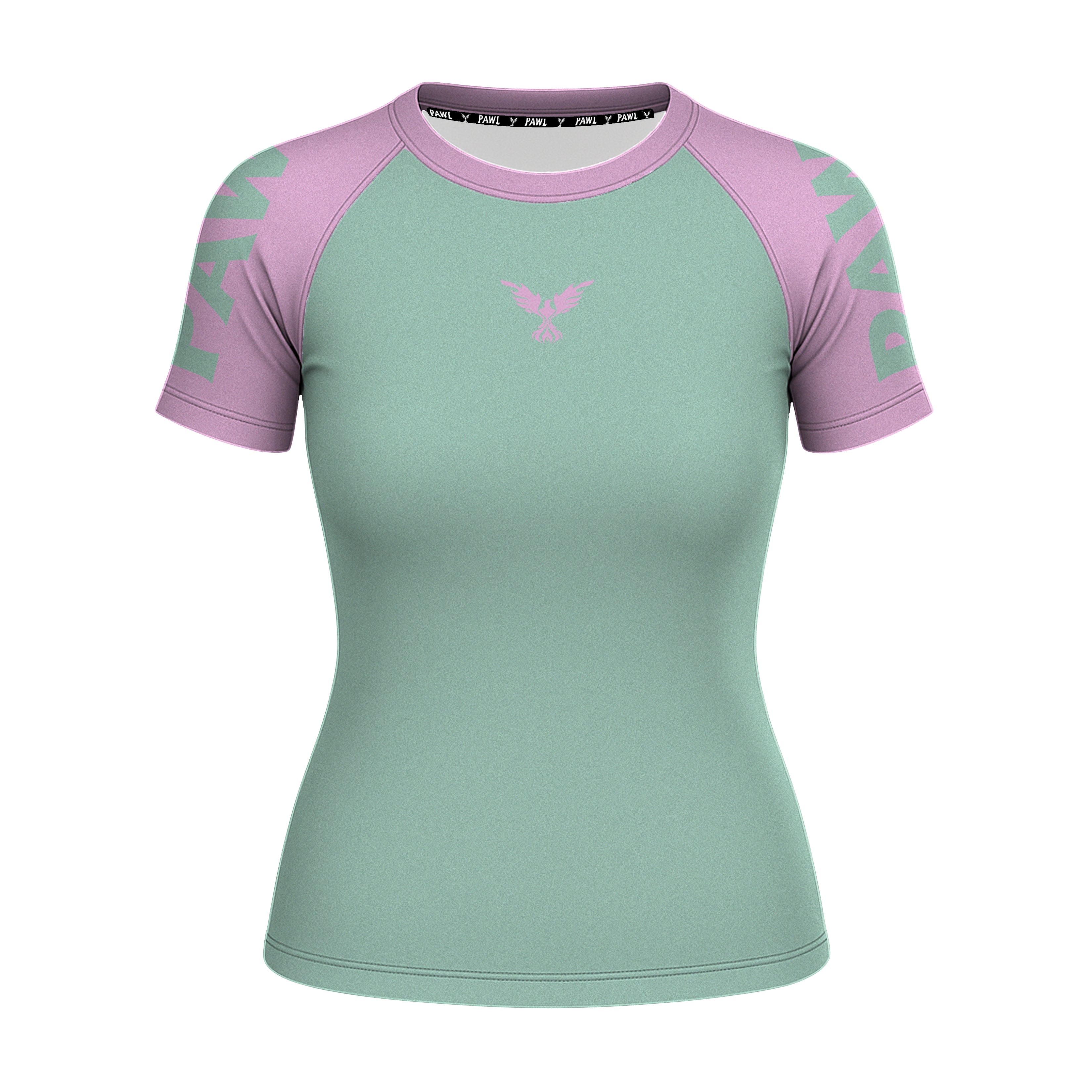 Rashguard Verde Menta Rosa Chicle