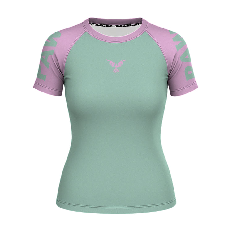 Rashguard Verde Menta Rosa Chicle