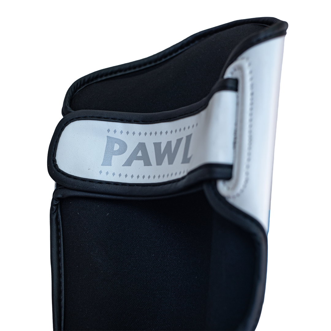 Canillera blanca pawl con velcro