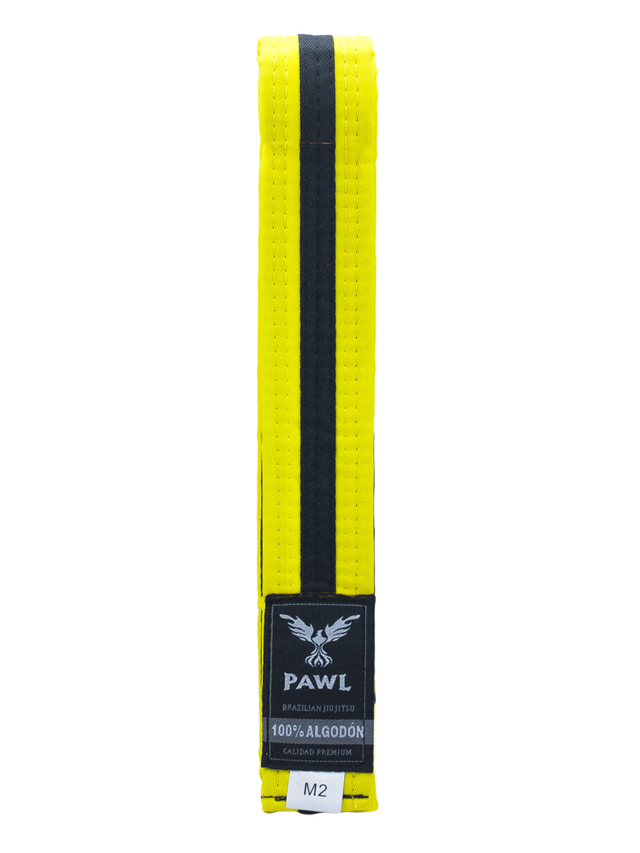 Cinturón Niño BJJ - Amarillo/Negro