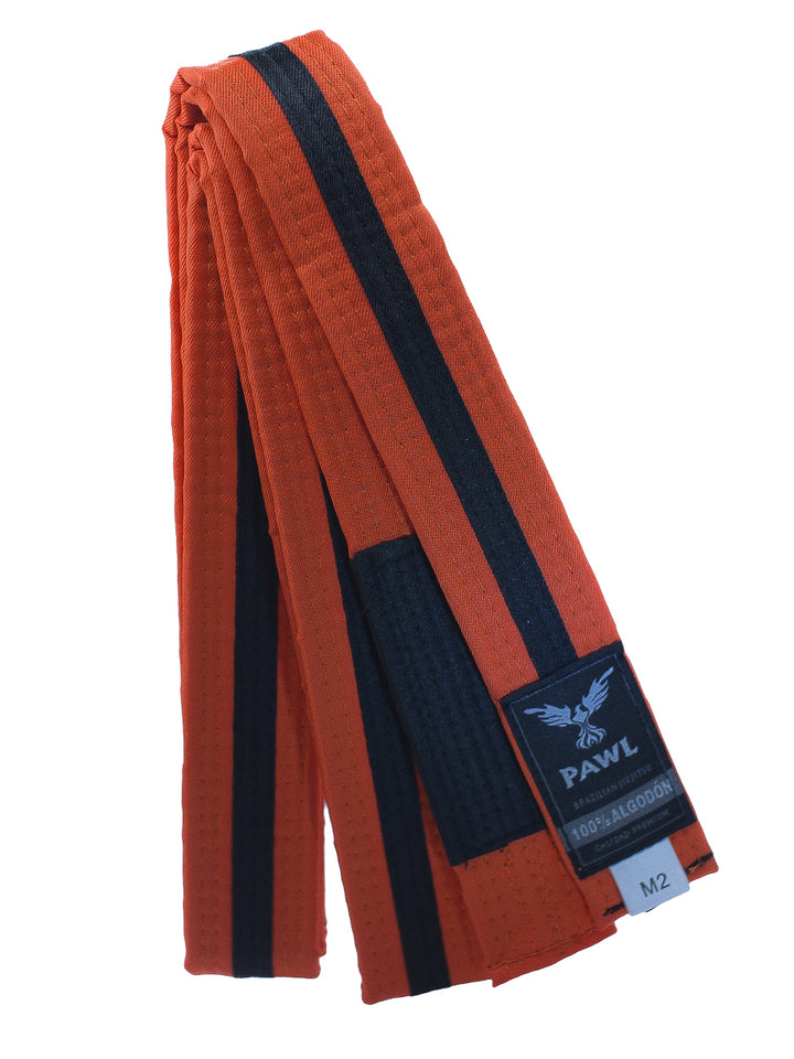 Cinturón Niño BJJ Naranja/Negro