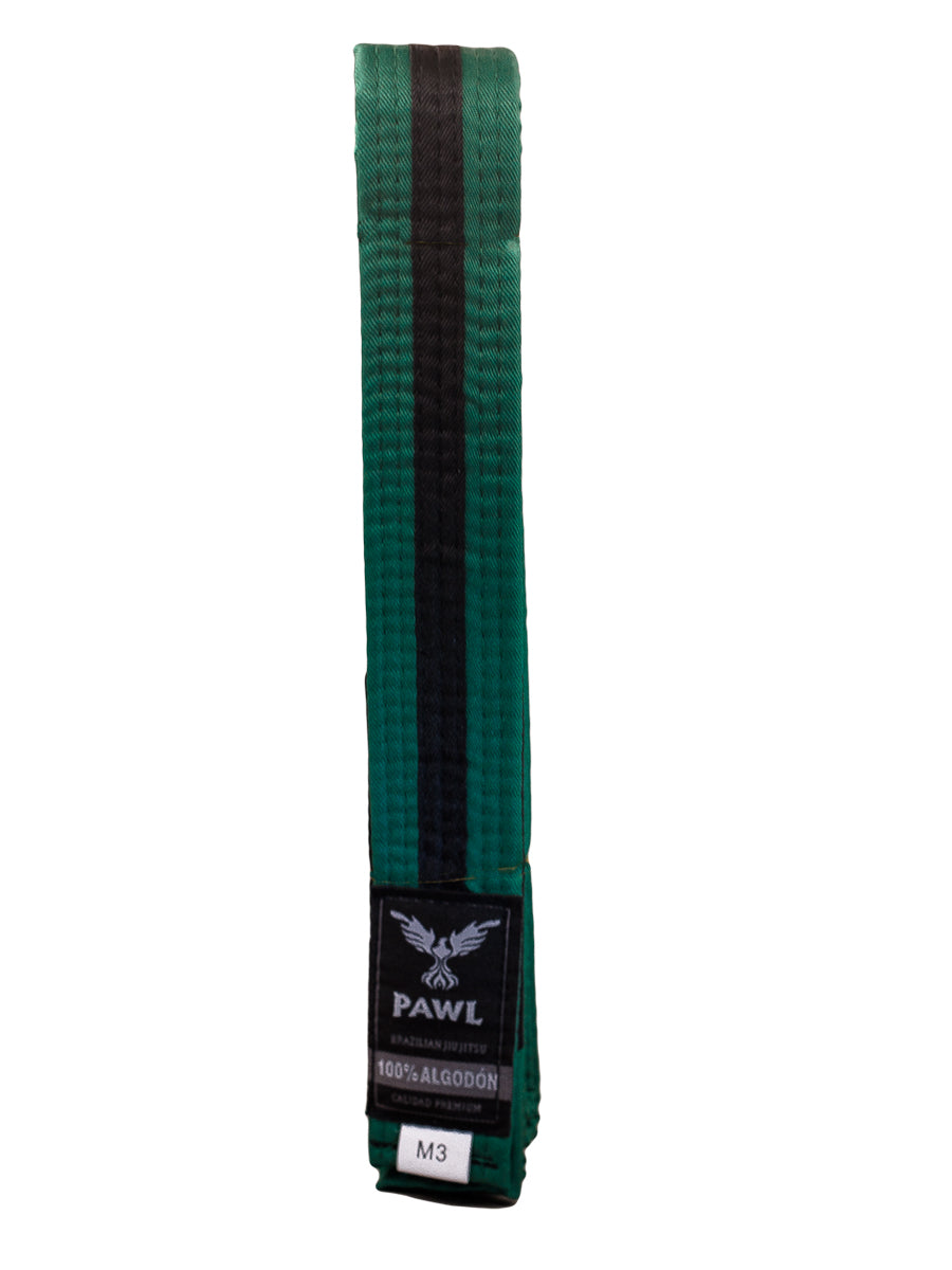 Cinturón Niño BJJ - Verde/Negro