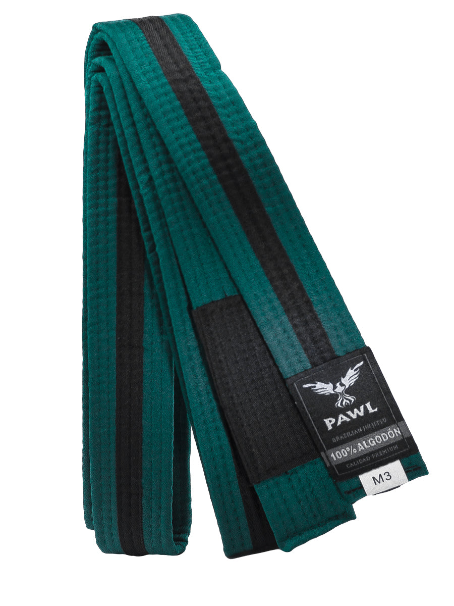 Cinturón Niño BJJ - Verde/Negro