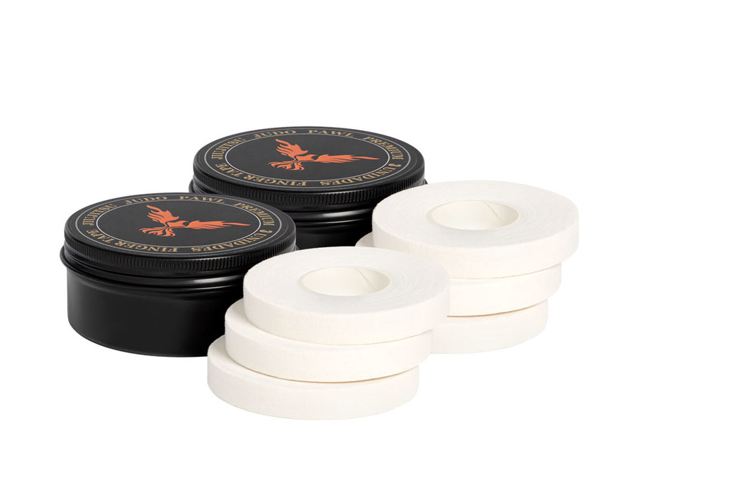 Finger tape BJJ blanco y negro pack para protección de dedos