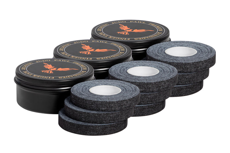Finger tape BJJ pack negro para entrenamiento y protección de dedos