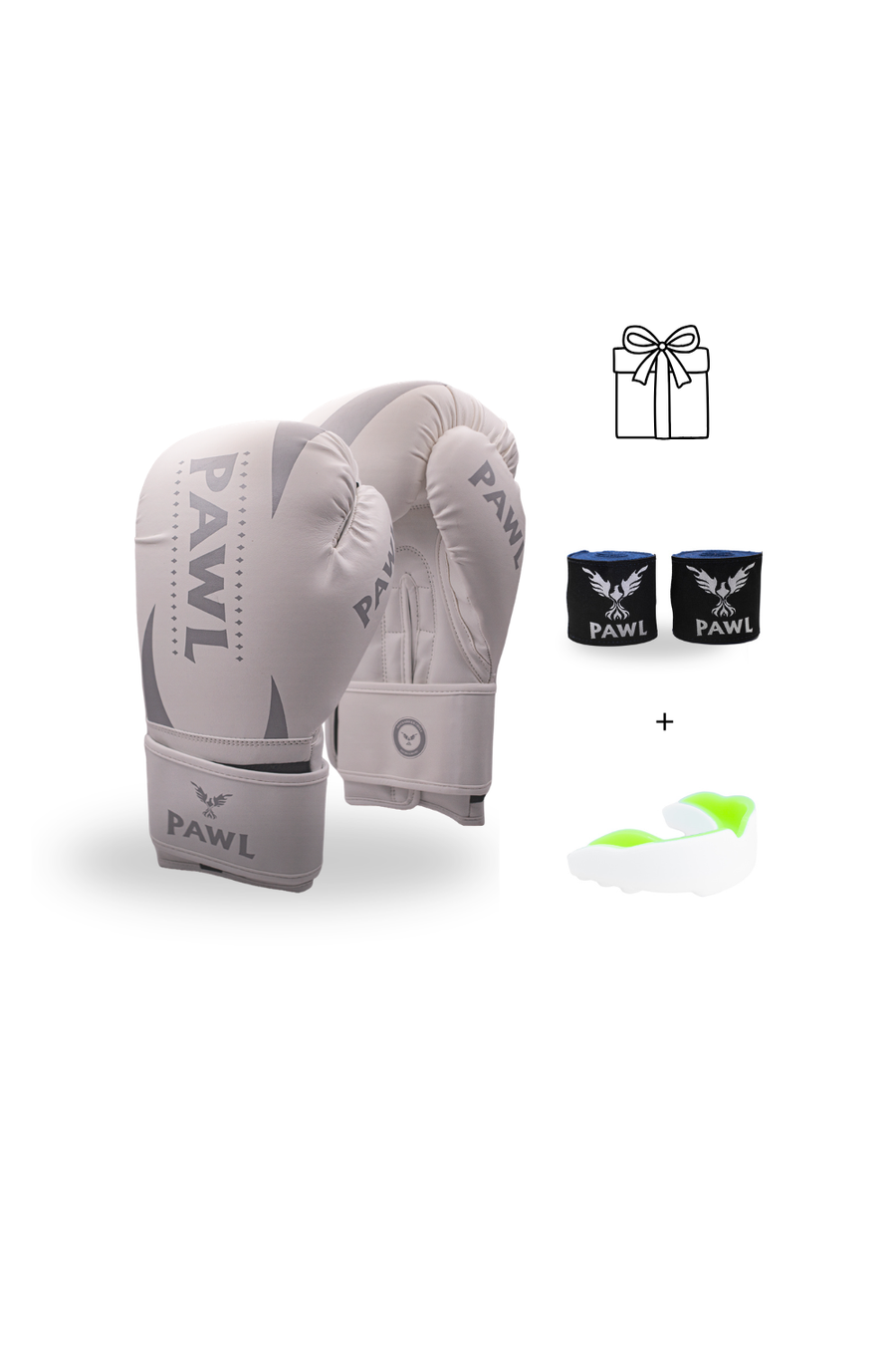 Guantes de boxeo blancos colección Apex, diseño premium para entrenamiento de boxeo, MMA y Muay Thai en Chile