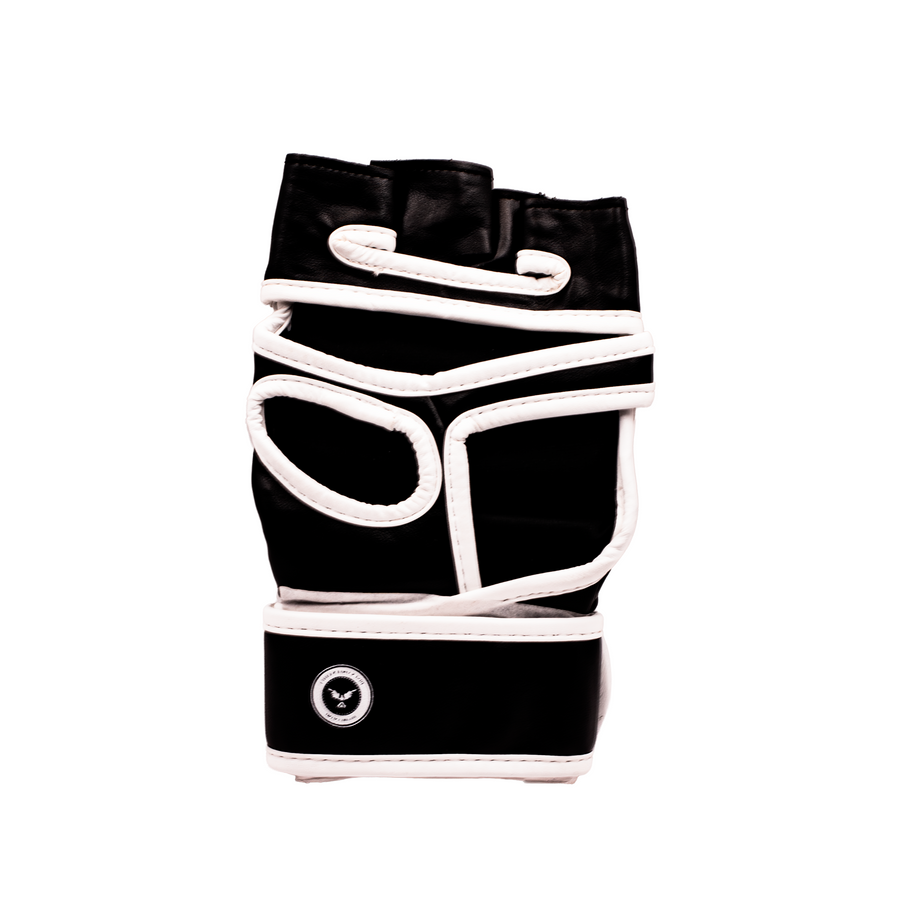 Guantillas MMA blancas con logo para entrenamiento