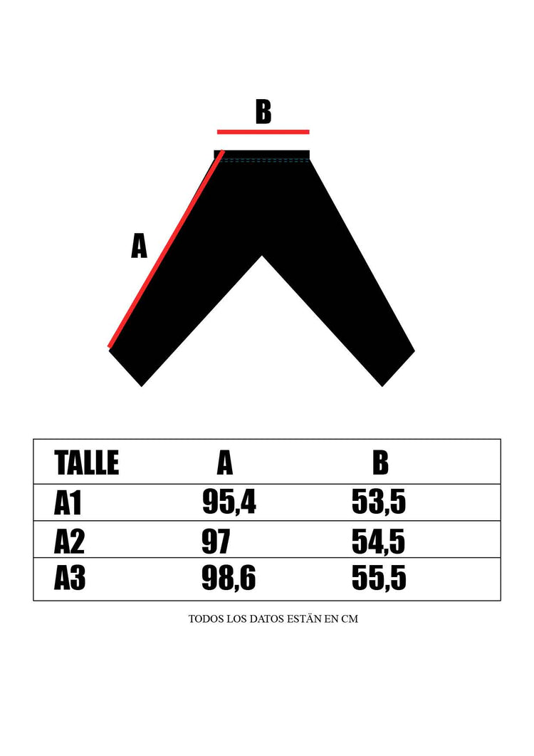 Guía de tallas pantalón kimono BJJ medidas y ajuste