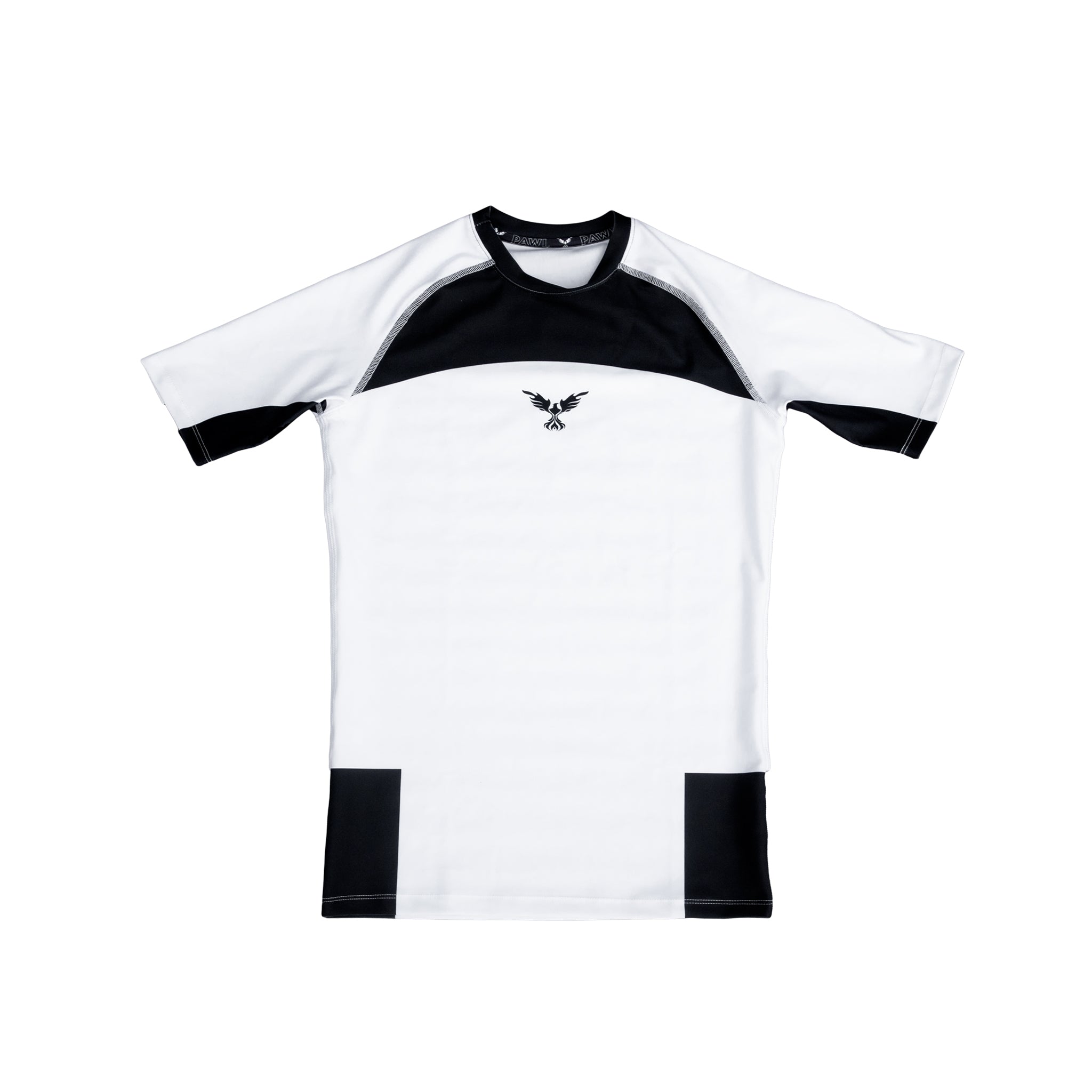 Rashguard BJJ blanca IBJJF para competencia y entrenamiento en Chile