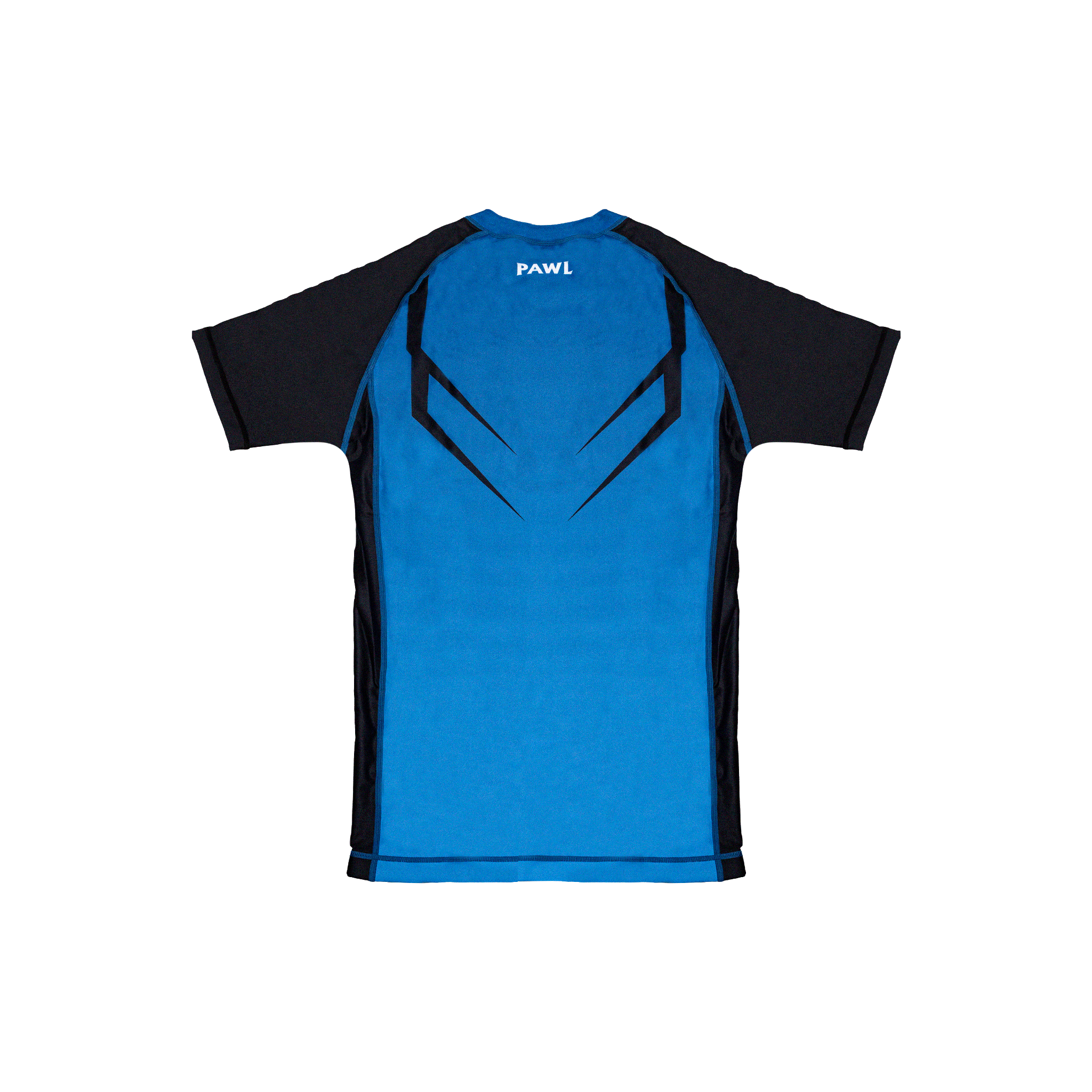 Rashguard Hero celeste y negra para BJJ y MMA, tela premium de alta calidad ideal para grappling y No-Gi en Chile