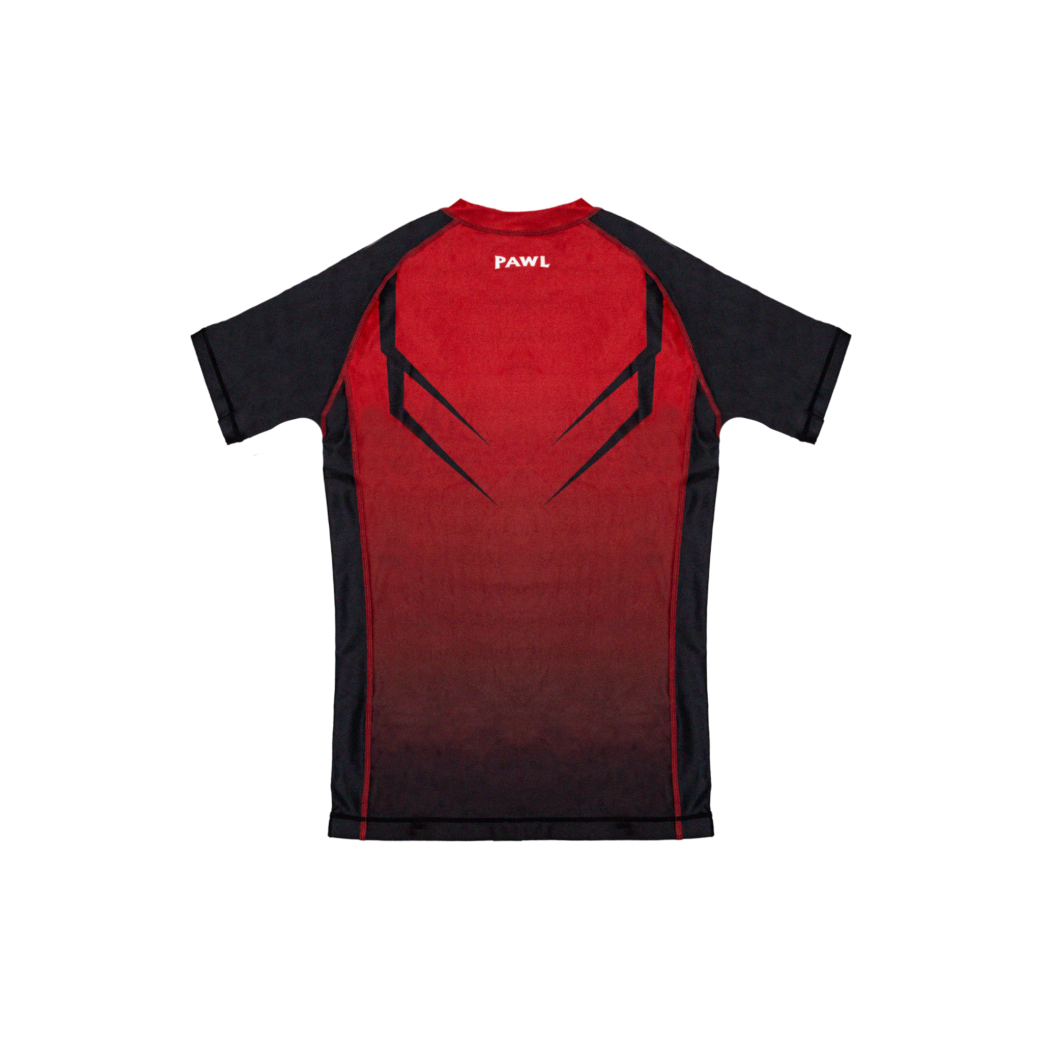 Rashguard Hero roja y negra Pro Series para BJJ y MMA en Chile, tela premium de compresión para entrenamiento y competencia.